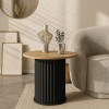 Τραπεζάκι βοηθητικό Bohema Megapap χρώμα μαύρο - sepet oak Ø50x53,2εκ. Τραπεζάκι βοηθητικό Bohema Megapap χρώμα μαύρο - sepet oak Ø50x53,2εκ.