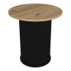Τραπεζάκι βοηθητικό Bohema Megapap χρώμα μαύρο - sepet oak Ø50x53,2εκ. Τραπεζάκι βοηθητικό Bohema Megapap χρώμα μαύρο - sepet oak Ø50x53,2εκ.