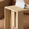 Edi Megapap melamine side table in oak color 37x45x60cm.