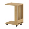 Edi Megapap melamine side table in oak color 37x45x60cm.
