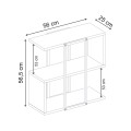 Τραπεζάκι βοηθητικό Homia Megapap χρώμα sandstone 56x25x56,5εκ.
