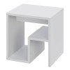 Τραπεζάκι βοηθητικό - Κομοδίνο Bon Megapap χρώμα λευκό 40x35x40εκ.
