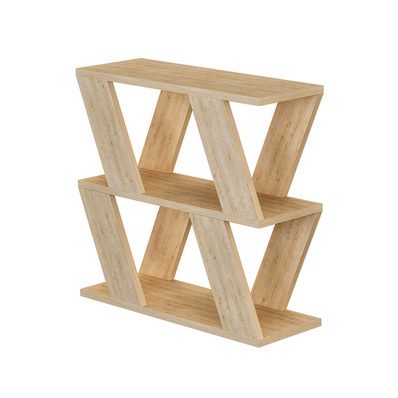 Lazena Megapap melamine side table in oak color 60x22x57cm.