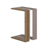 Muju Megapap melamine side table in light walnut / lagina /  light mocha color 30x40x57cm.