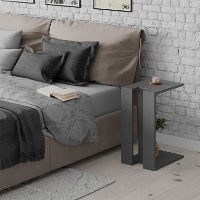 Muju Megapap melamine side table in anthracite color 30x40x57cm.
