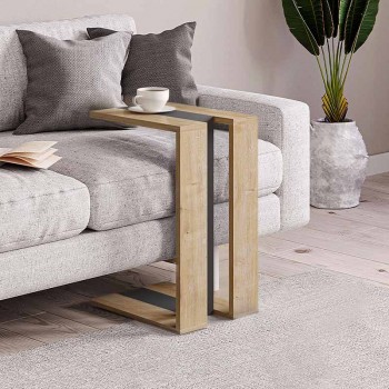 Τραπεζάκι βοηθητικό Muju Megapap χρώμα φυσικό οξιάς/ανθρακί 30x40x57εκ. Τραπεζάκι βοηθητικό Muju Megapap χρώμα φυσικό οξιάς/ανθρακί 30x40x57εκ.