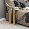 Muju Megapap melamine side table in natural beech/anthracite color 30x40x57cm.