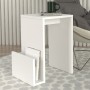 Regnar Megapap melamine side table in sapphire oak color 43.1x33.5x52cm.