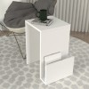 Τραπεζάκι βοηθητικό Regnar Megapap χρώμα λευκό  43,1x33,5x52εκ.
