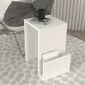 Regnar Megapap melamine side table in sapphire oak color 43.1x33.5x52cm.