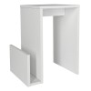 Τραπεζάκι βοηθητικό Regnar Megapap χρώμα λευκό  43,1x33,5x52εκ.