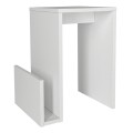 Regnar Megapap melamine side table in sapphire oak color 43.1x33.5x52cm.