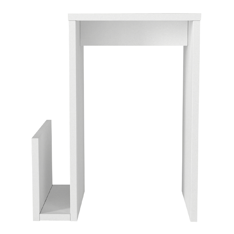 Regnar Megapap melamine side table in sapphire oak color 43.1x33.5x52cm.