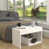 Τραπεζάκι βοηθητικό Rosana Megapap χρώμα λευκό 35x29,5x60εκ.