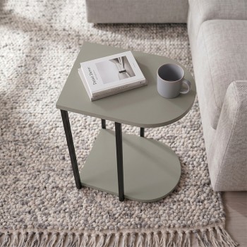 Roya Megapap melamine side table in ash green color 41.5x32x56cm.