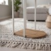 Τραπεζάκι βοηθητικό Roya Megapap χρώμα καρυδί Ud 41,5x32x56εκ.