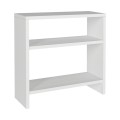 Silvanus Megapap melamine side table in white color 51x17,5x49cm.