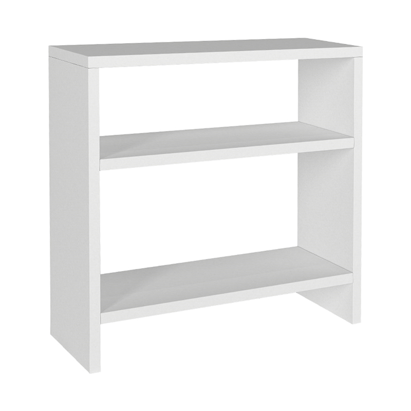 Silvanus Megapap melamine side table in white color 51x17,5x49cm.