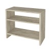 Τραπεζάκι βοηθητικό Silvanus Megapap χρώμα travertine 51x17,5x49εκ.