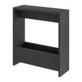 Τραπεζάκι βοηθητικό Simpi Megapap χρώμα black wood 55x20x60εκ.