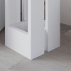 Τραπεζάκι βοηθητικό Tasos Megapap χρώμα λευκό 30x30x50,3εκ.