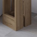 Tasos Megapap melamine side table in sepet oak color 30x30x50.3cm.