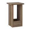 Τραπεζάκι βοηθητικό Tasos Megapap χρώμα sepet oak 30x30x50,3εκ.