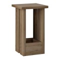 Tasos Megapap melamine side table in sepet oak color 30x30x50.3cm.