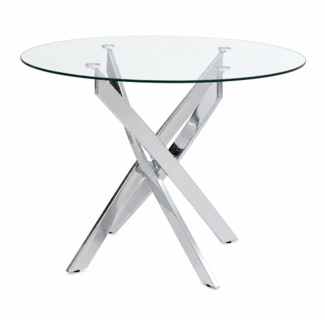Aldo Megapap tempered glass - metal legs Ø100x75.5cm.