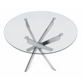 Aldo Megapap tempered glass - metal legs Ø100x75.5cm.