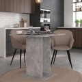 Τραπέζι Allos Megapap χρώμα γκρι σκυροδέματος 75x75x77εκ.