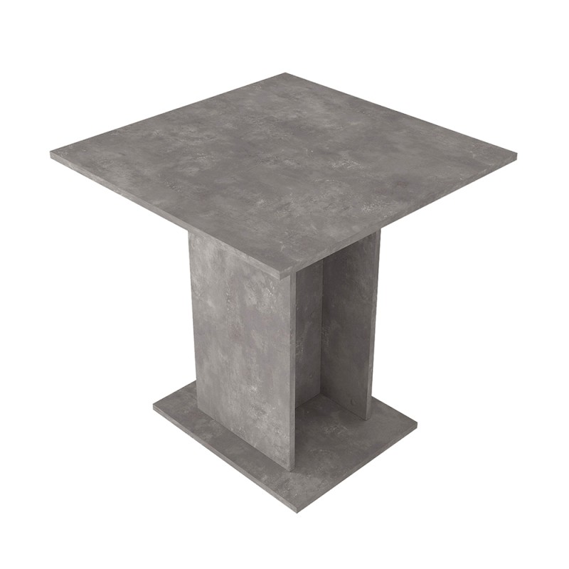 Τραπέζι Allos Megapap χρώμα γκρι σκυροδέματος 75x75x77εκ.