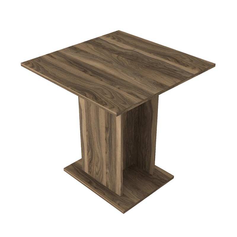 Τραπέζι Allos Megapap χρώμα καρυδί 75x75x77εκ.