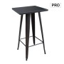 RELIX Bar Table 60x60 Steel Black