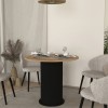 Τραπέζι Bohema Megapap χρώμα μαύρο - sepet oak Ø90x77,7εκ. Τραπέζι Bohema Megapap χρώμα μαύρο - sepet oak Ø90x77,7εκ.