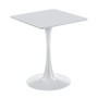 BREAK Table 60x60cm White Color, MDF-Metal