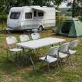 Capri Megapap folding catering - conference table - one-piece surface, ice white color, 152x76x74cm.