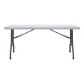 Capri Megapap folding catering - conference table - one-piece surface, ice white color, 152x76x74cm.