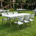 Capri Megapap folding catering - conference table - one-piece surface, ice white color, 198x90x74cm.