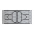 Capri Megapap folding catering - conference table - one-piece surface, ice white color, 198x90x74cm.