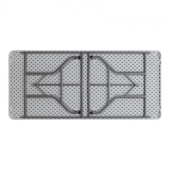 Τραπέζι catering - συνεδρίου Capri Megapap πτυσσόμενο - μονοκόμματη επιφάνεια χρώμα λευκό του πάγου 198x90x74εκ.