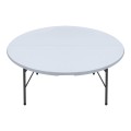 Capri Megapap folding catering - conference table - suitcase round color ice white Ø152x74cm.