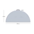 Capri Megapap folding catering - conference table - suitcase round color ice white Ø152x74cm.