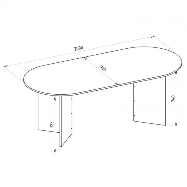 Τραπέζι Cortado Megapap χρώμα λευκό εφέ μαρμάρου 200x90x74εκ.