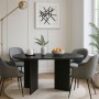 Cortado Megapap melamine dining table in sencron black color 138x80x75cm.