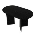 Cortado Megapap melamine dining table in sencron black color 138x80x75cm.