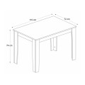 Τραπέζι Darlen Megapap χρώμα γκρι σκυροδέματος 110x72x74εκ.