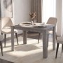 Τραπέζι Darlen Megapap χρώμα γκρι σκυροδέματος 125x72x74εκ.