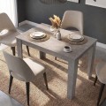 Τραπέζι Darlen Megapap χρώμα γκρι σκυροδέματος 125x72x74εκ.