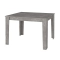Τραπέζι Darlen Megapap χρώμα γκρι σκυροδέματος 125x72x74εκ.